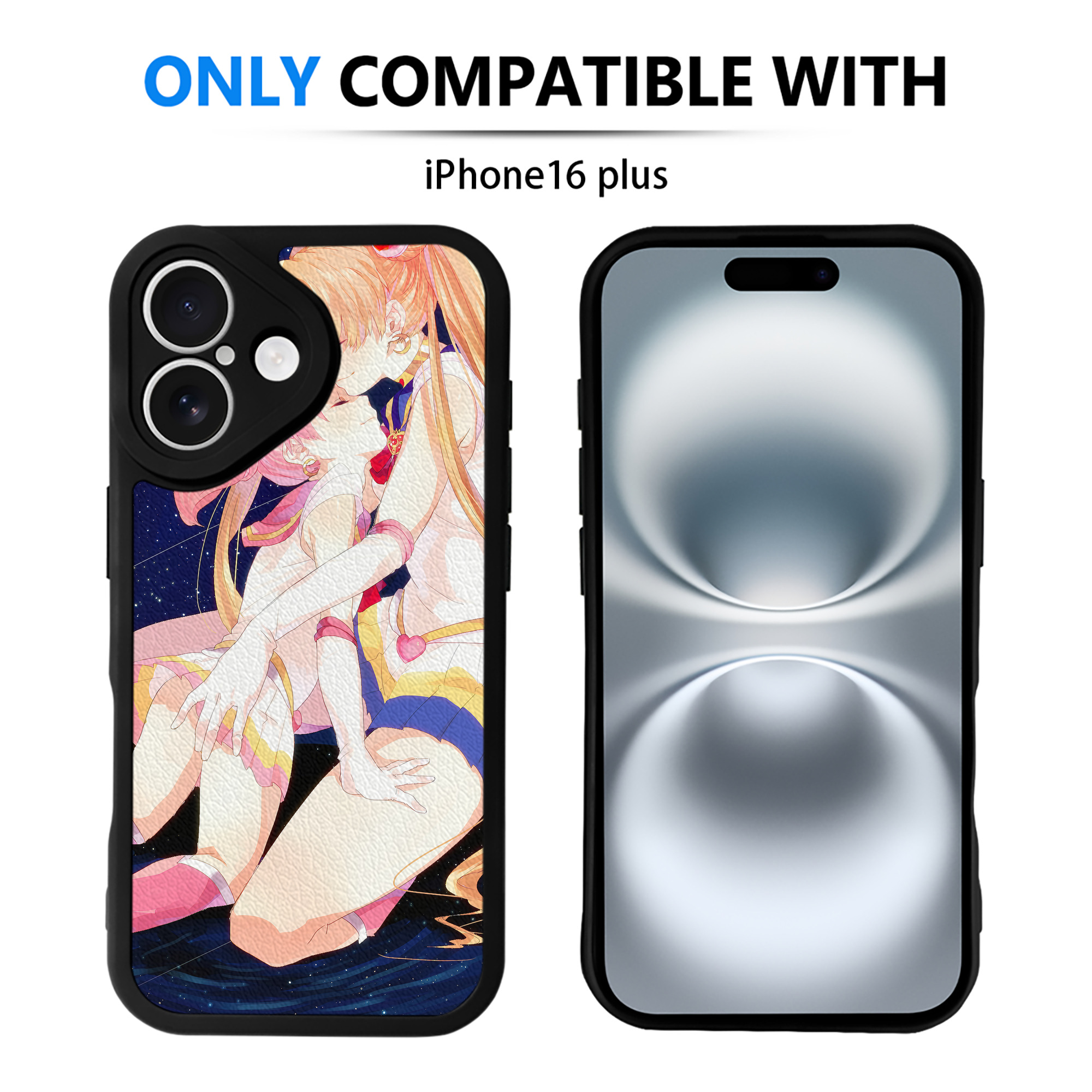 （画像用） 美少女戦士セーラームーン Sailor Moon 【iPhone 16シリーズ対応】シリコンスマホケース（レザー調） 材質：シリコン